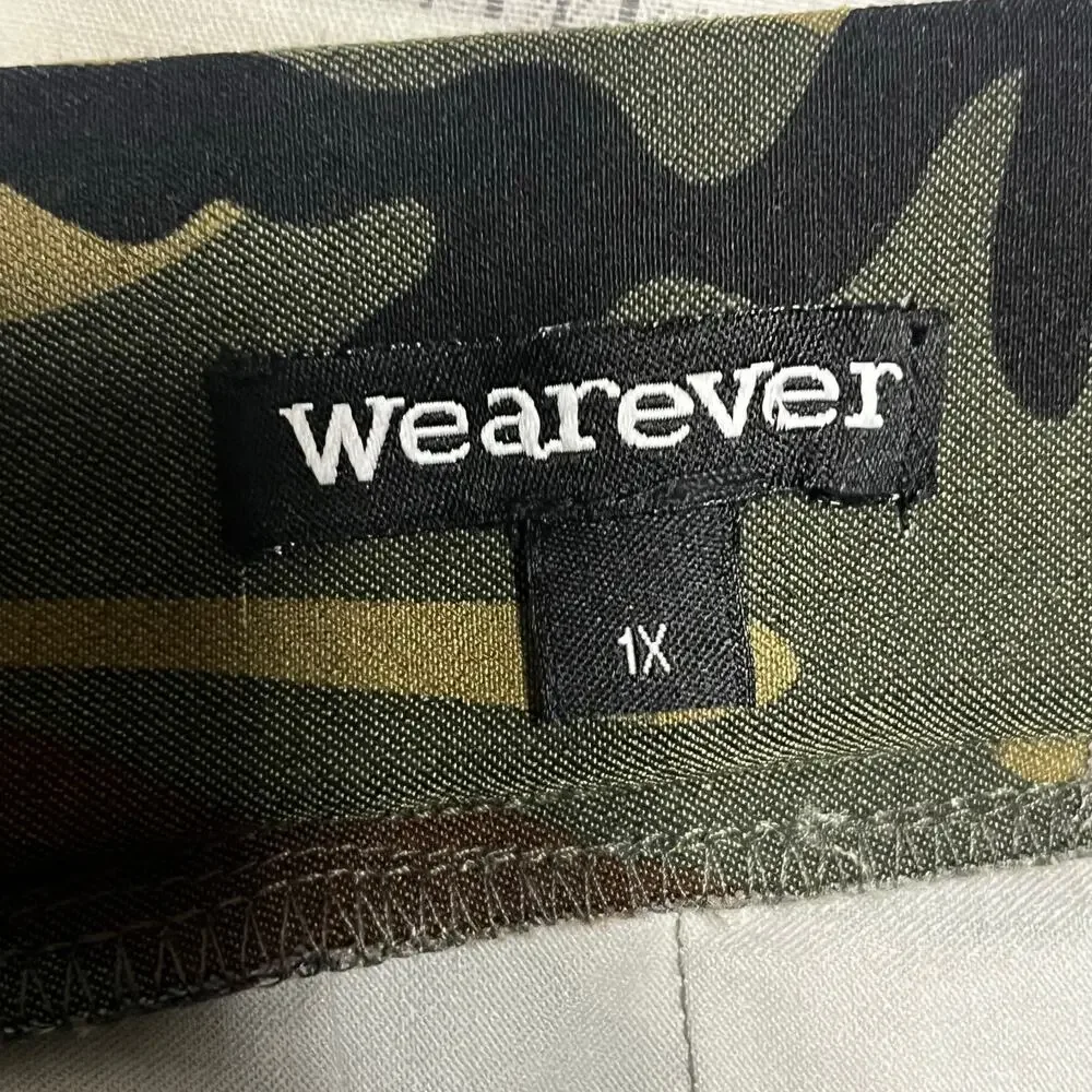 WEAREVER Mini Skirt Womens Camo Stretch Sz 1X - Picture 4 of 8